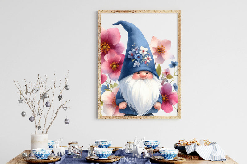 Cherry Blossom Gnome Clipart Bundle - CraftNest - Digital Crafting and Art