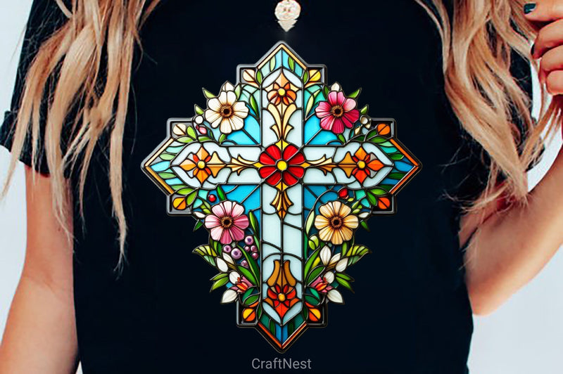 Stained Glass Cross Tarot Card Clipart Bundle 11 - CraftNest - Digital Crafting and Art