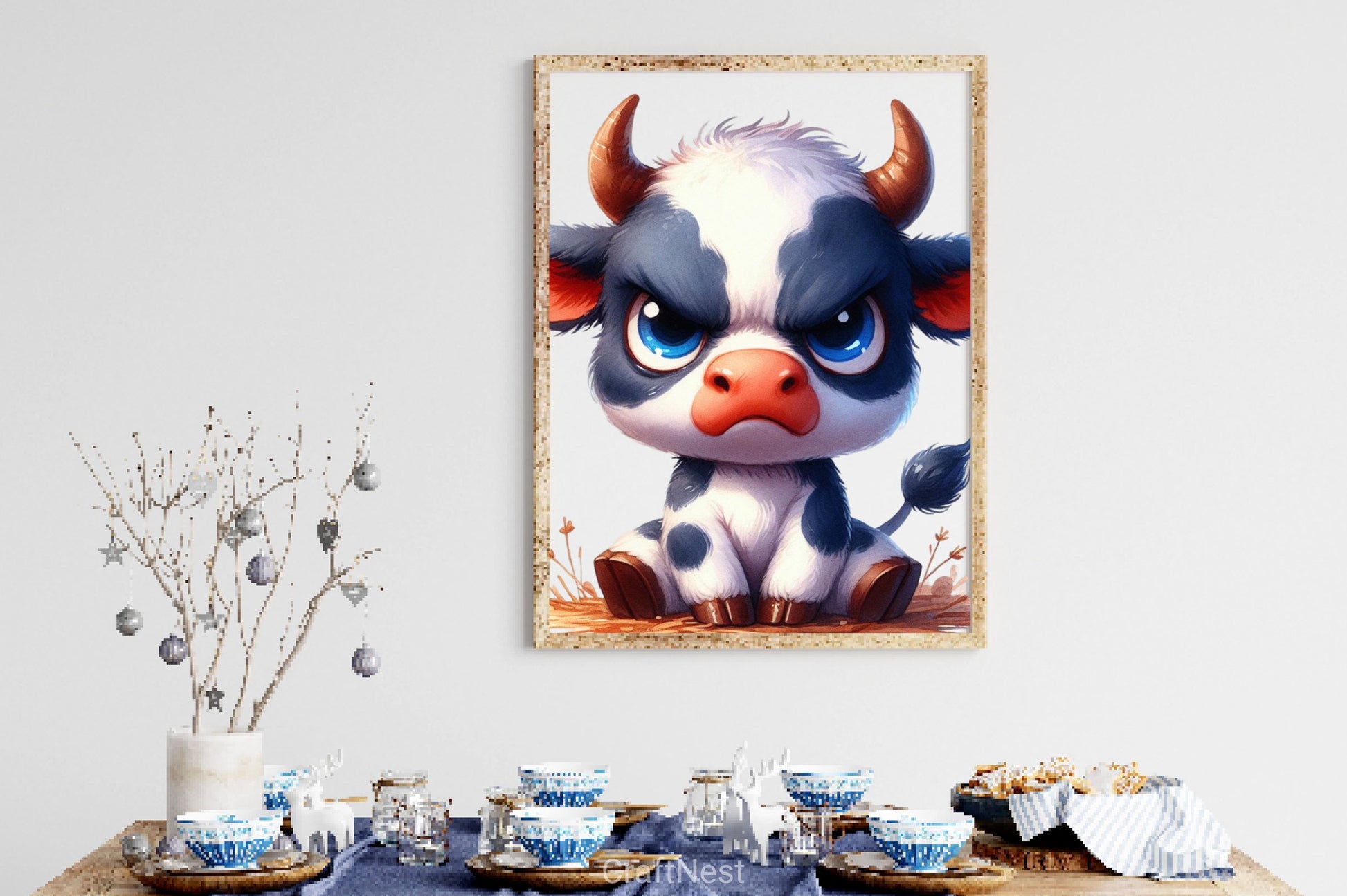Funny Grumpy Cow Clipart Bundle - CraftNest - Digital Crafting and Art