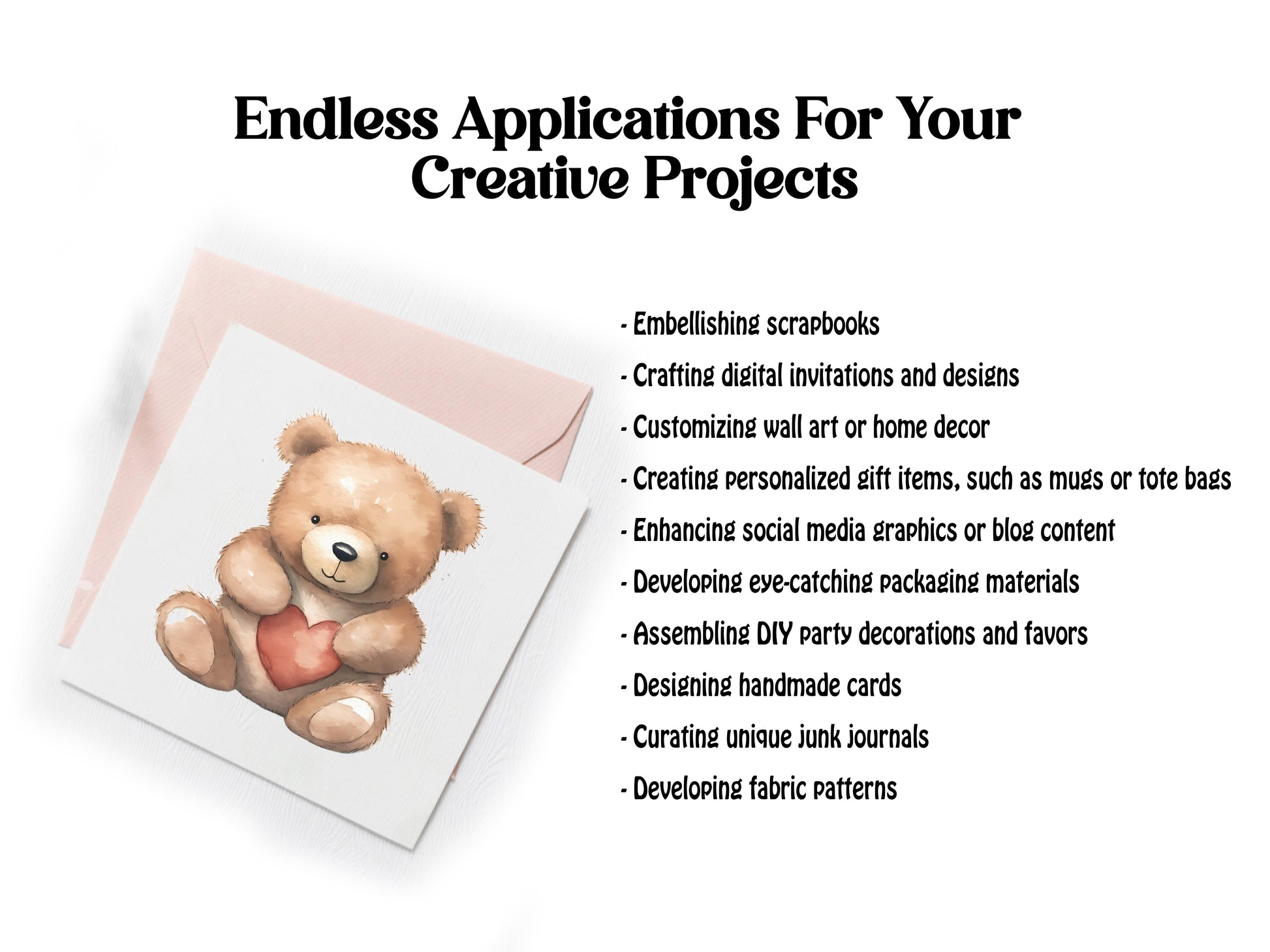 Teddy Bear Clipart - CraftNest