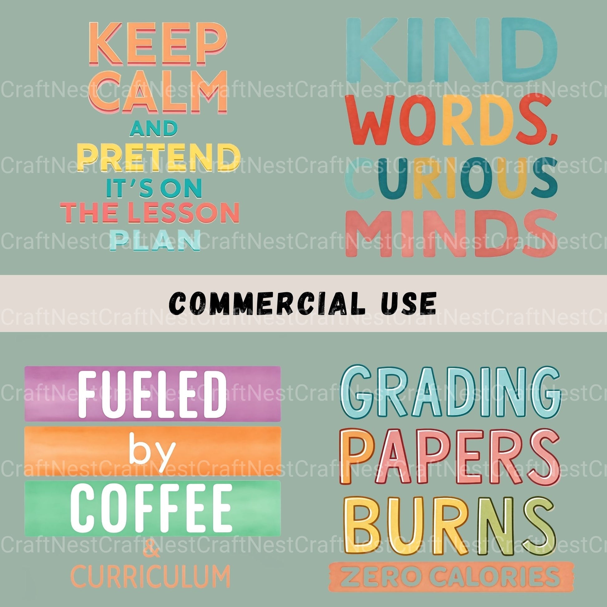 Teacher Quotes Clipart Bundle - CraftNest - Digital Crafting and Art