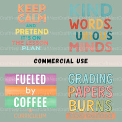 Teacher Quotes Clipart Bundle - CraftNest - Digital Crafting and Art