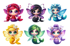Crochet Fairy Mermaid Clipart Bundle - CraftNest - Digital Crafting and Art