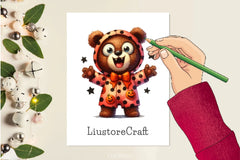 Spooky Halloween Teddy Bear Clipart Bundle - CraftNest - Digital Crafting and Art