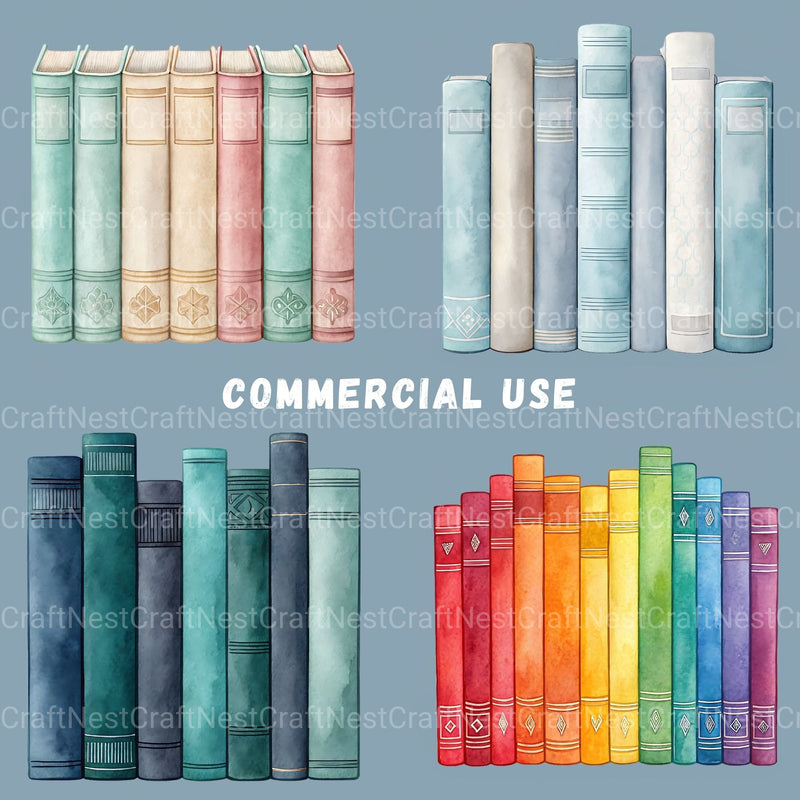 Book Borders Clipart Bundle - CraftNest - Digital Crafting and Art