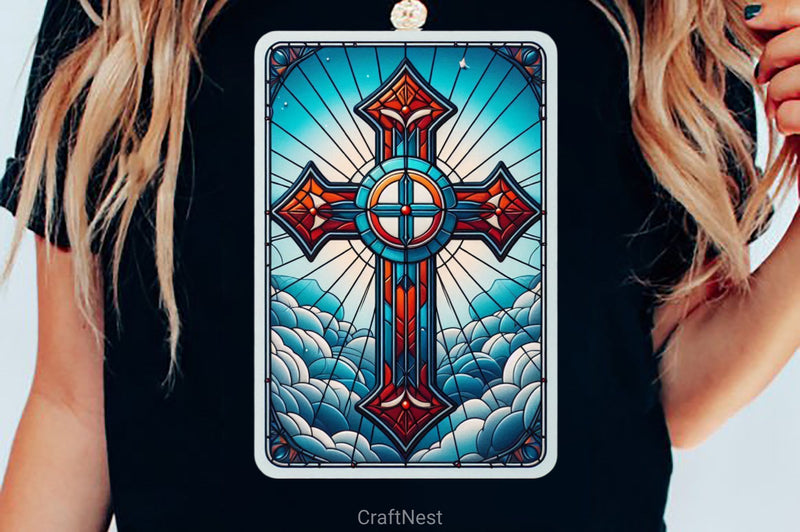 Stained Glass Cross Tarot Card Clipart Bundle 8 - CraftNest - Digital Crafting and Art