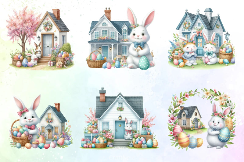Easter Bunny Clipart Bundle 43 - CraftNest - Digital Crafting and Art
