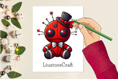 Halloween Gothic Voodoo Doll Clipart Bundle 6 - CraftNest - Digital Crafting and Art