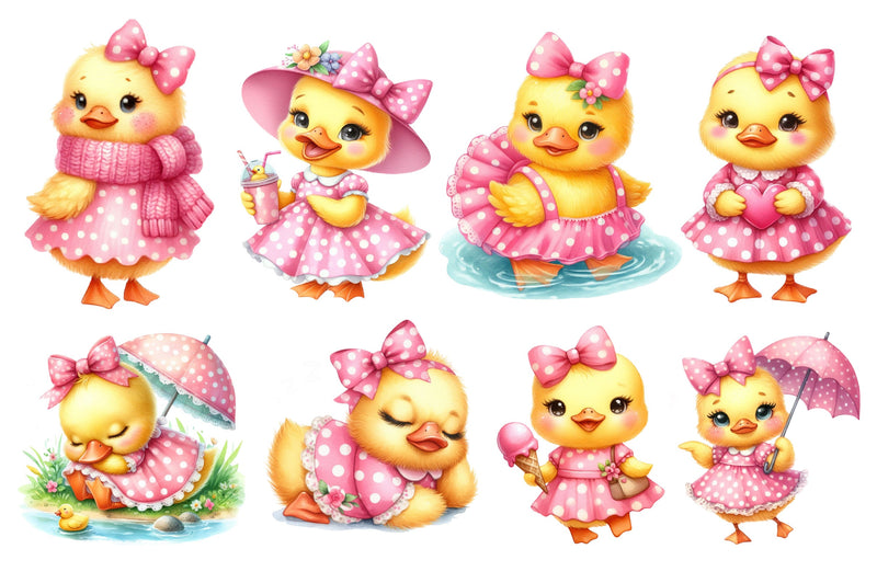Lovely Ducks Clipart Bundle 2 - CraftNest - Digital Crafting and Art