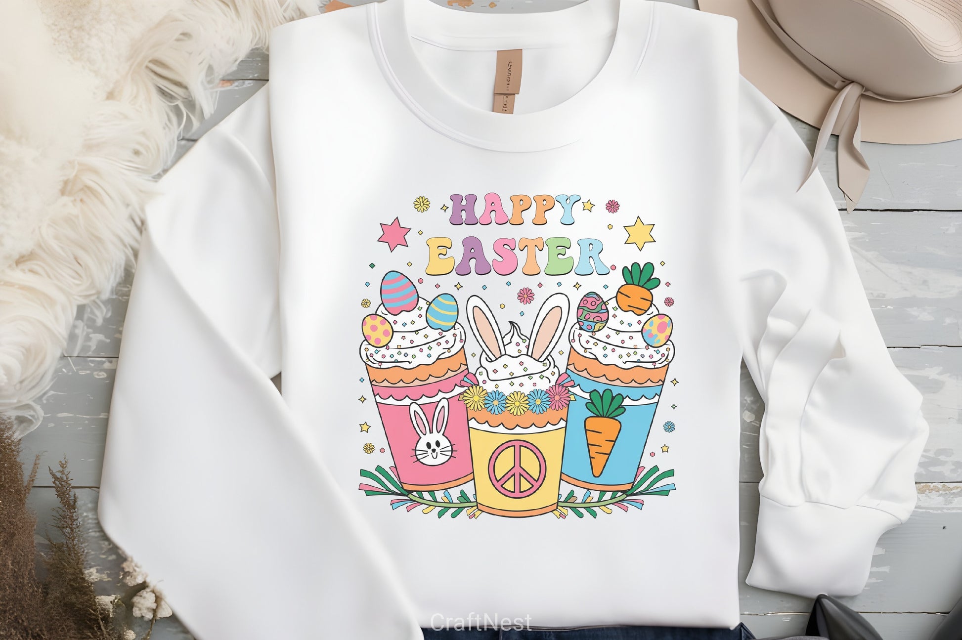 Groovy Easter Coffee Clipart Bundle 1 - CraftNest - Digital Crafting and Art