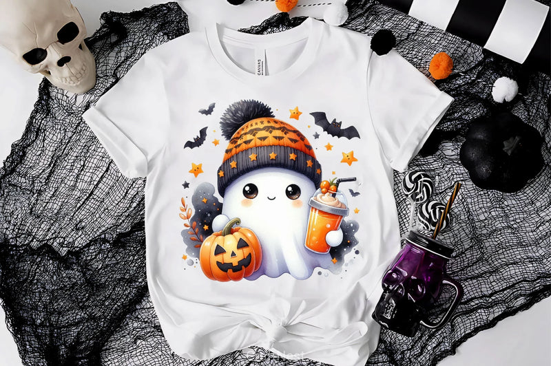 Cute Ghost Cute Halloween Clipart Bundle 9 - CraftNest - Digital Crafting and Art