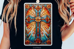 Stained Glass Cross Tarot Card Clipart Bundle 14 - CraftNest - Digital Crafting and Art