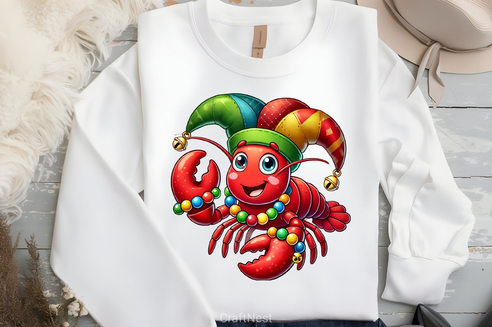 Lobster Mardi Gras Clipart Bundle 2 - CraftNest - Digital Crafting and Art