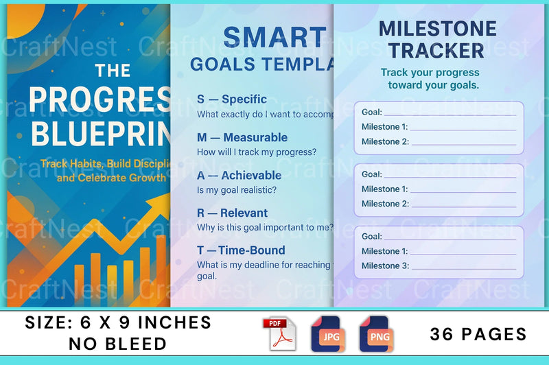 The Progress Blueprint: Achieve Your Goals Efficiently - CraftNest - Digital Crafting and Art