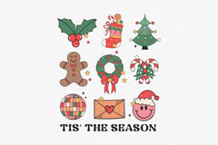 Retro Christmas Complete Clipart Bundle - CraftNest - Digital Crafting and Art