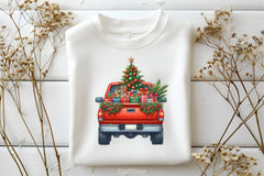 Christmas Truck Clipart Bundle 7 - CraftNest - Digital Crafting and Art