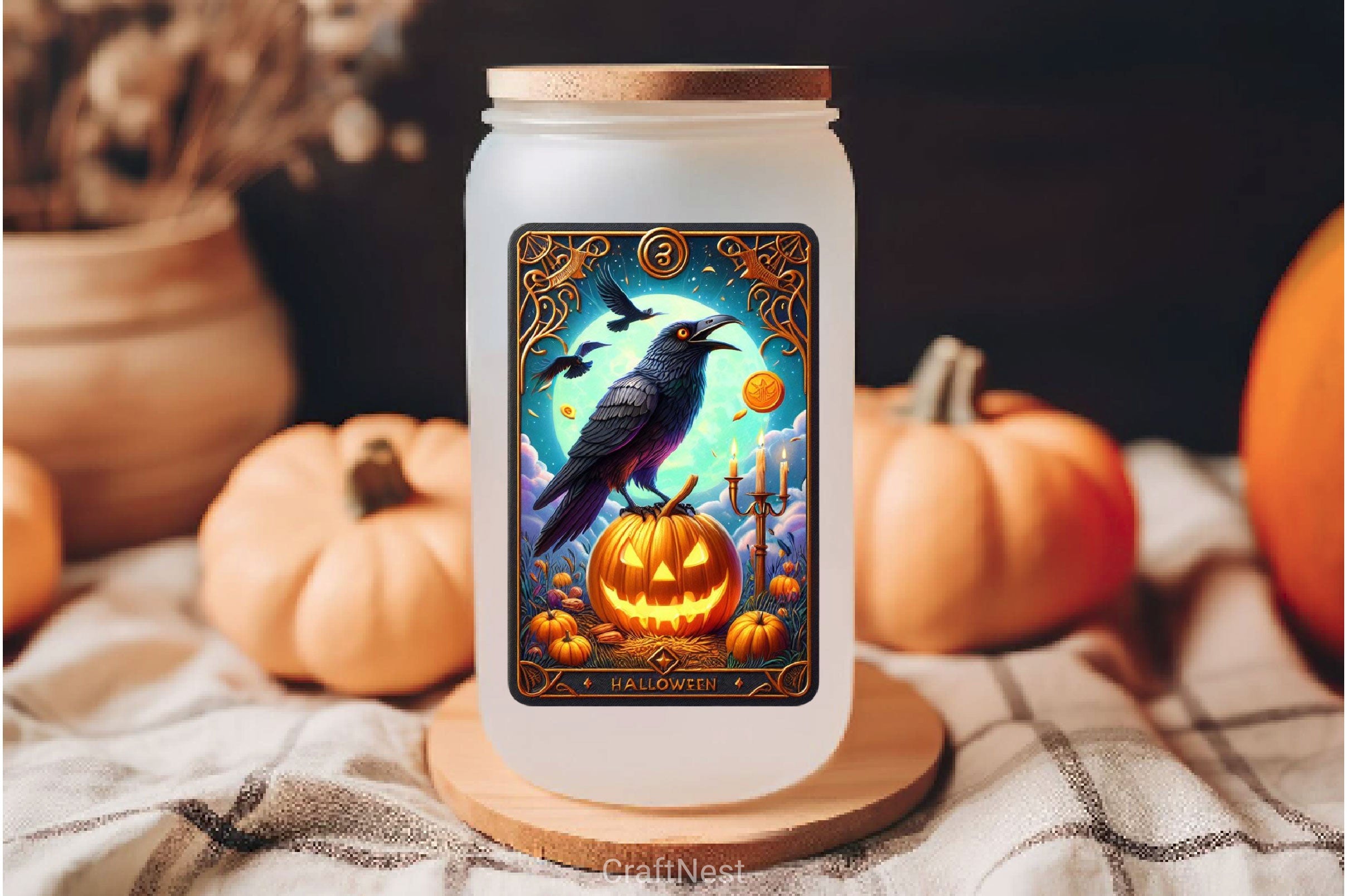 Raven Bird Tarot Card Clipart Bundle 21 - CraftNest - Digital Crafting and Art