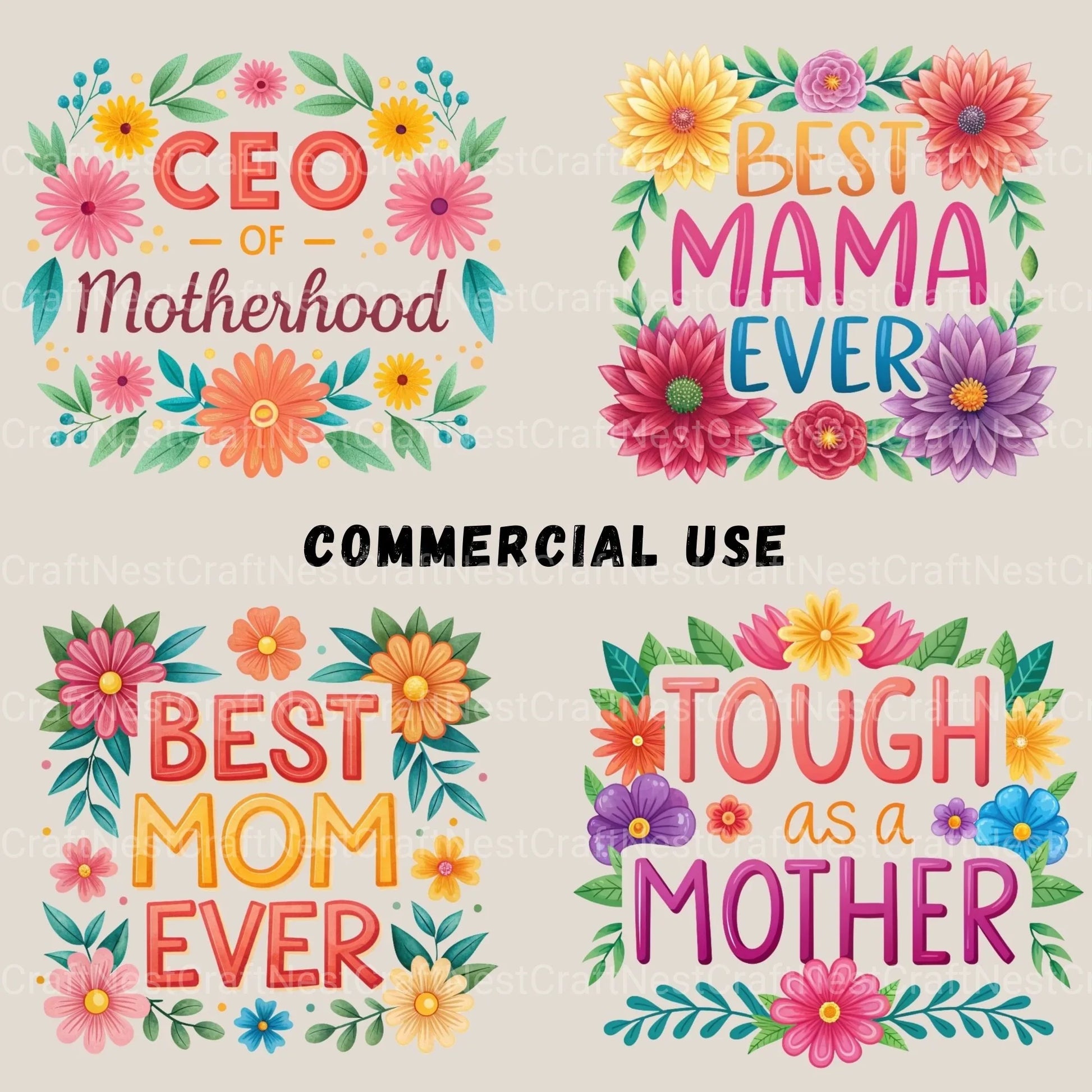 Mom Quotes Clipart Bundle - CraftNest - Digital Crafting and Art