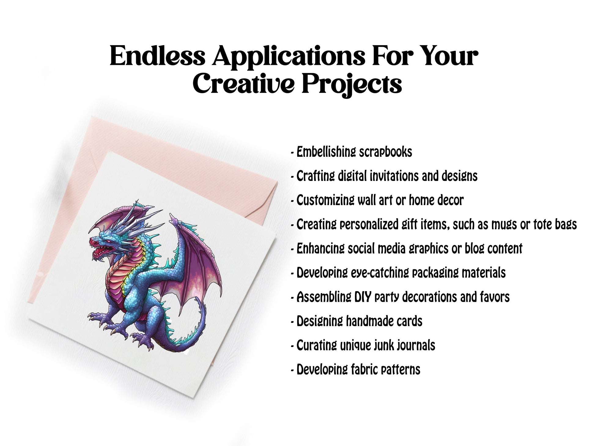 Pixel Art Dragon Clipart - CraftNest