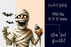 Halloween Mummy Clipart Bundle 2 - CraftNest - Digital Crafting and Art