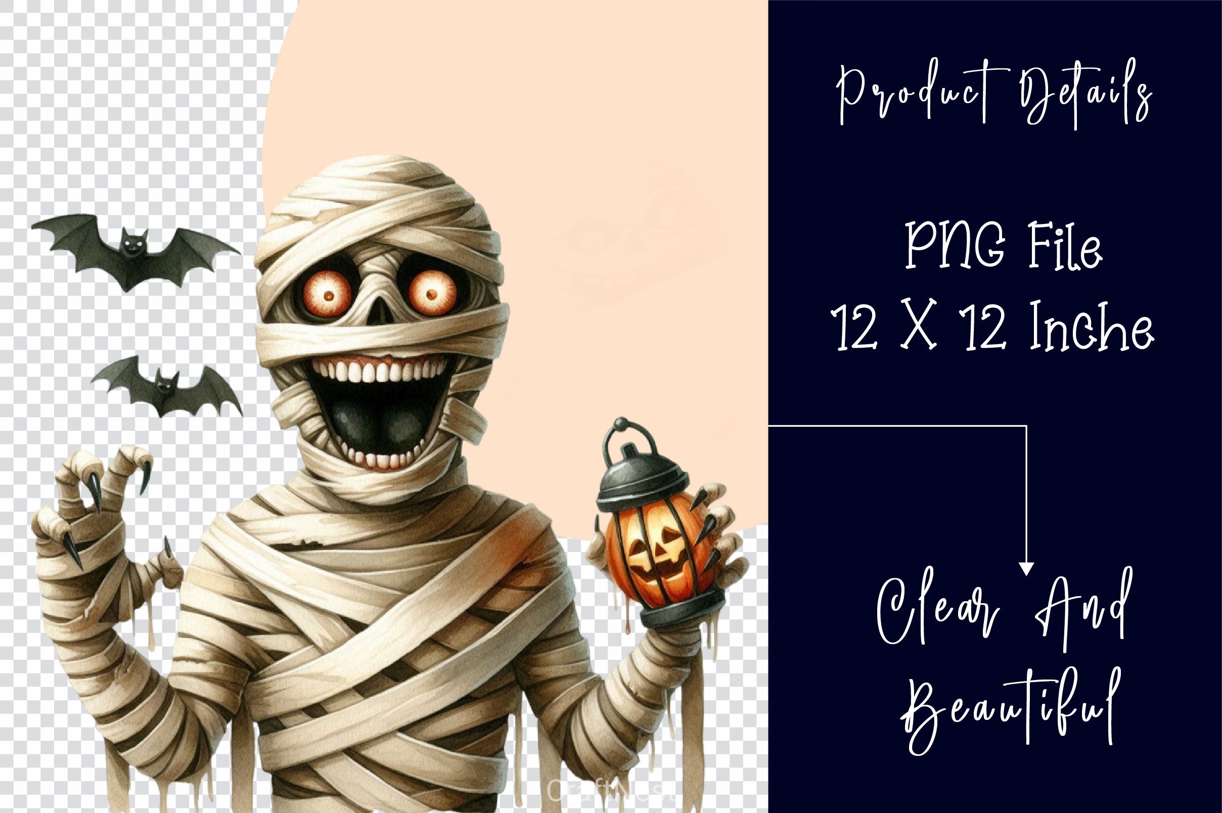 Halloween Mummy Clipart Bundle 2 - CraftNest - Digital Crafting and Art