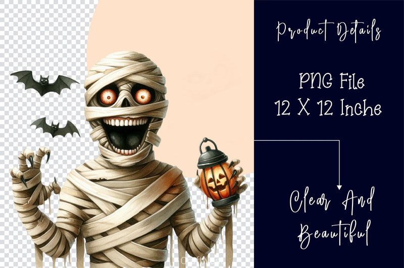 Halloween Mummy Clipart Bundle 2 - CraftNest - Digital Crafting and Art