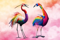 Rainbow Flamingo Clipart Bundle - CraftNest - Digital Crafting and Art