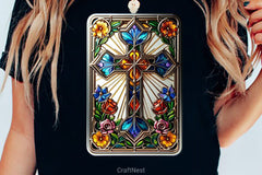 Stained Glass Cross Tarot Card Clipart Bundle 17 - CraftNest - Digital Crafting and Art