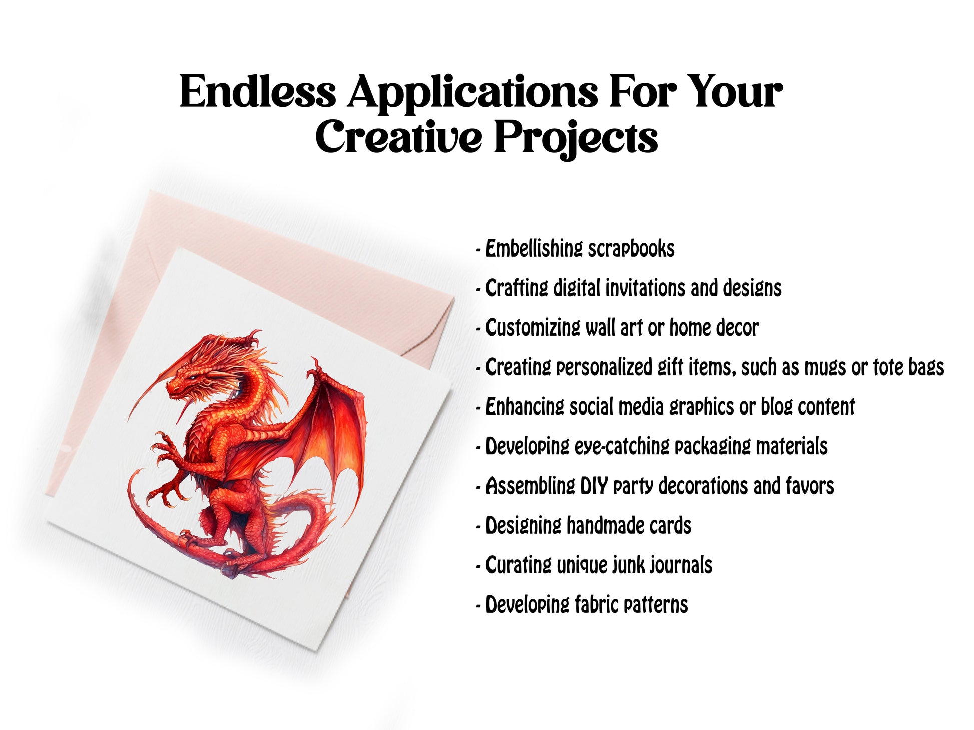 Fire Dragon Clipart - CraftNest