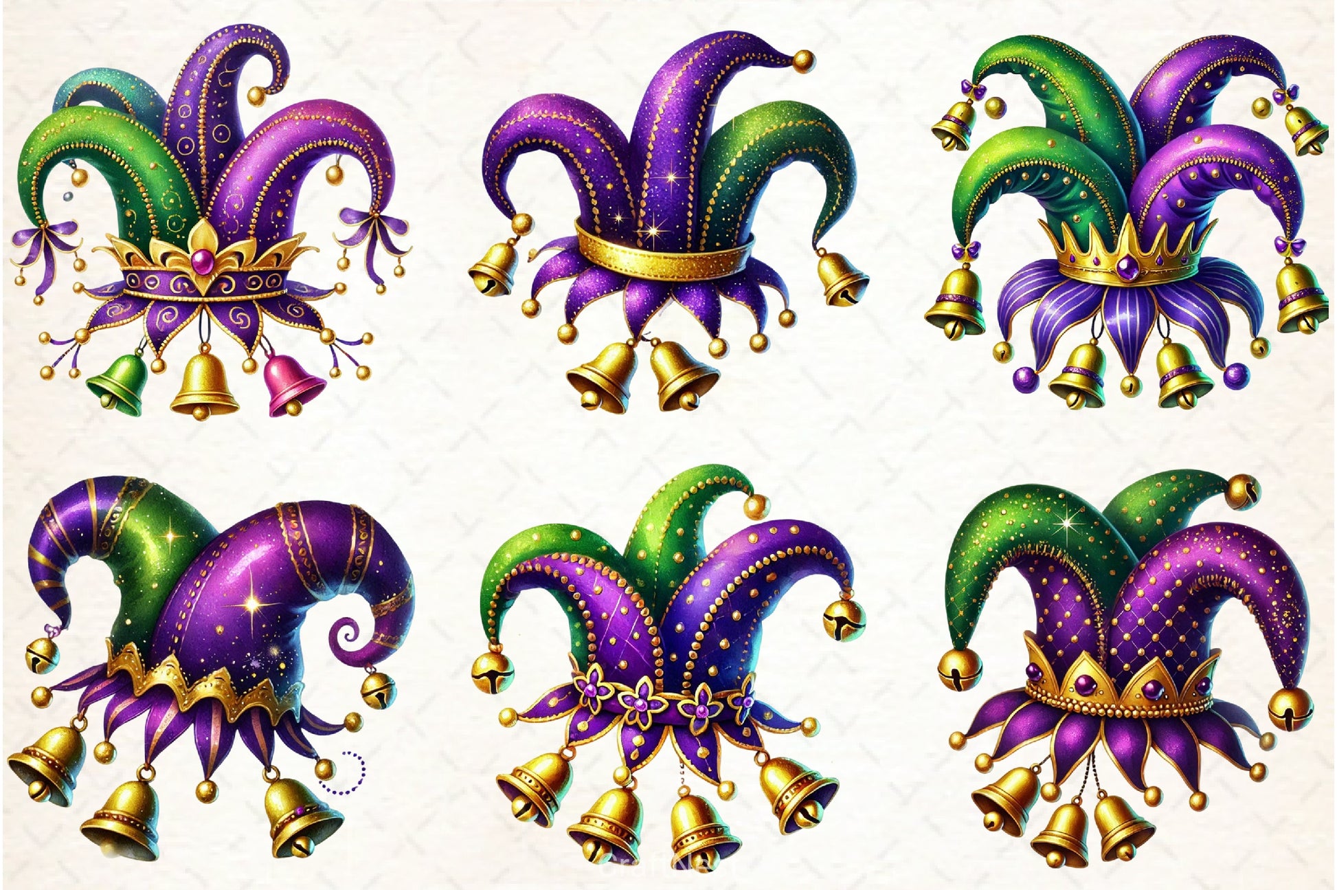 Mardi Gras Hat Clipart Bundle - CraftNest - Digital Crafting and Art