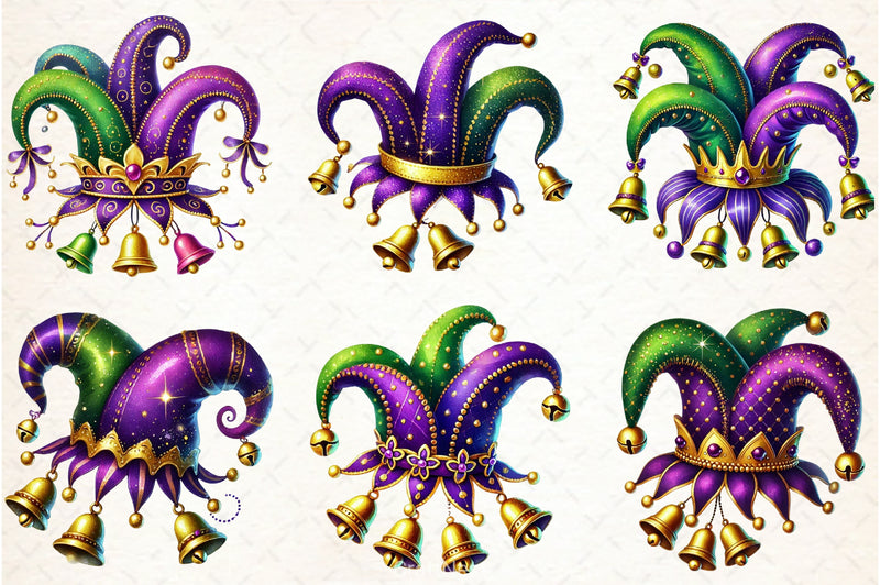 Mardi Gras Hat Clipart Bundle - CraftNest - Digital Crafting and Art