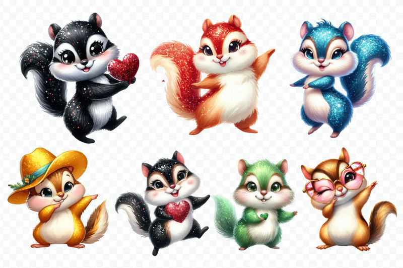 Chipmunk Clipart Bundle - CraftNest - Digital Crafting and Art