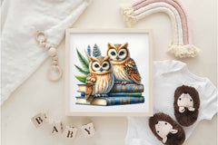 Books & Owl Clipart Bundle - CraftNest - Digital Crafting and Art