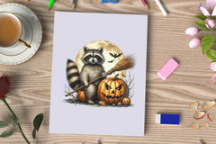 Halloween Raccoon Clipart Bundle 3 - CraftNest - Digital Crafting and Art