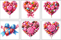 Valentine's Candy Heart Clipart Bundle - CraftNest - Digital Crafting and Art