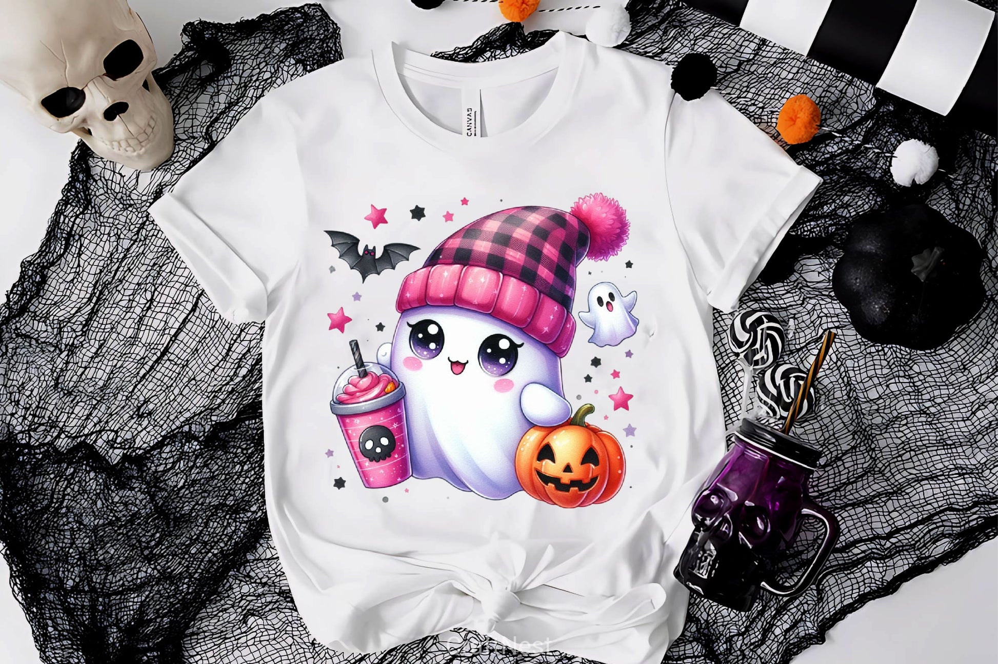 Cute Ghost Cute Halloween Clipart Bundle 22 - CraftNest - Digital Crafting and Art