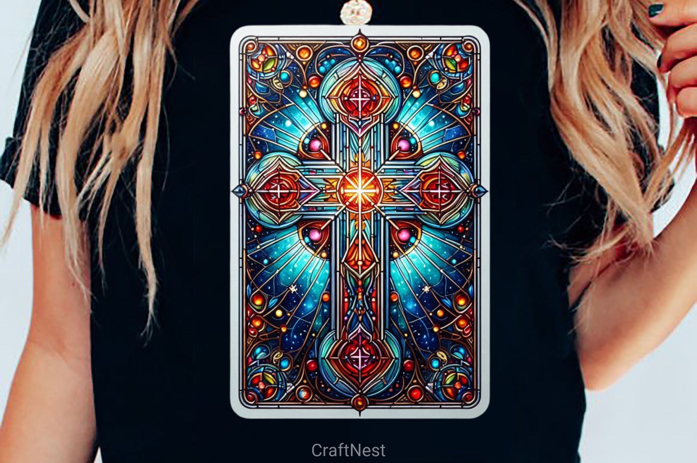 Stained Glass Cross Tarot Card Clipart Bundle 12 - CraftNest - Digital Crafting and Art