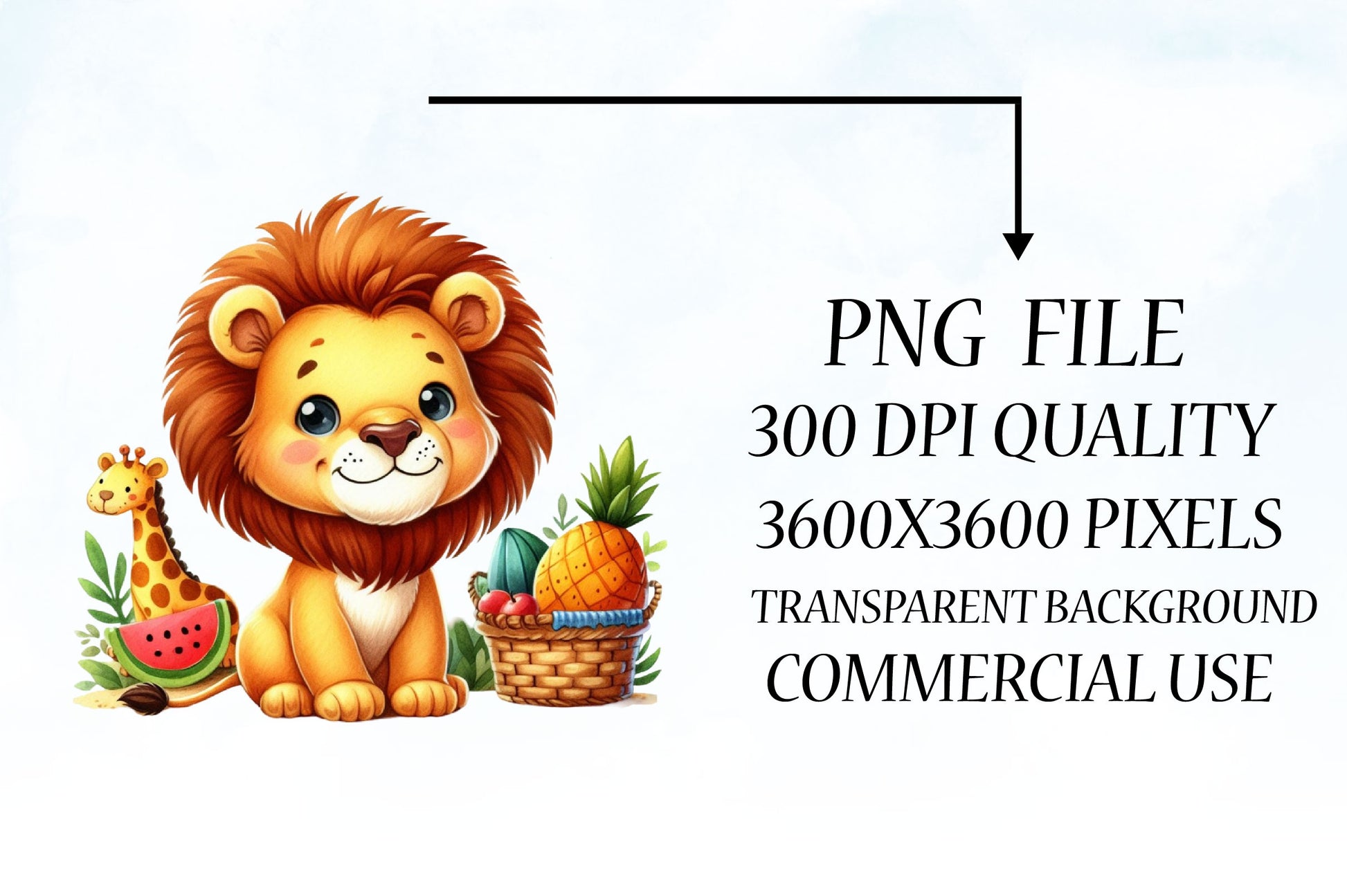 Happy Lion Clipart Bundle - CraftNest - Digital Crafting and Art