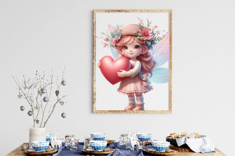 Cute Happy Easter Fairy Clipart Bundle - CraftNest - Digital Crafting and Art