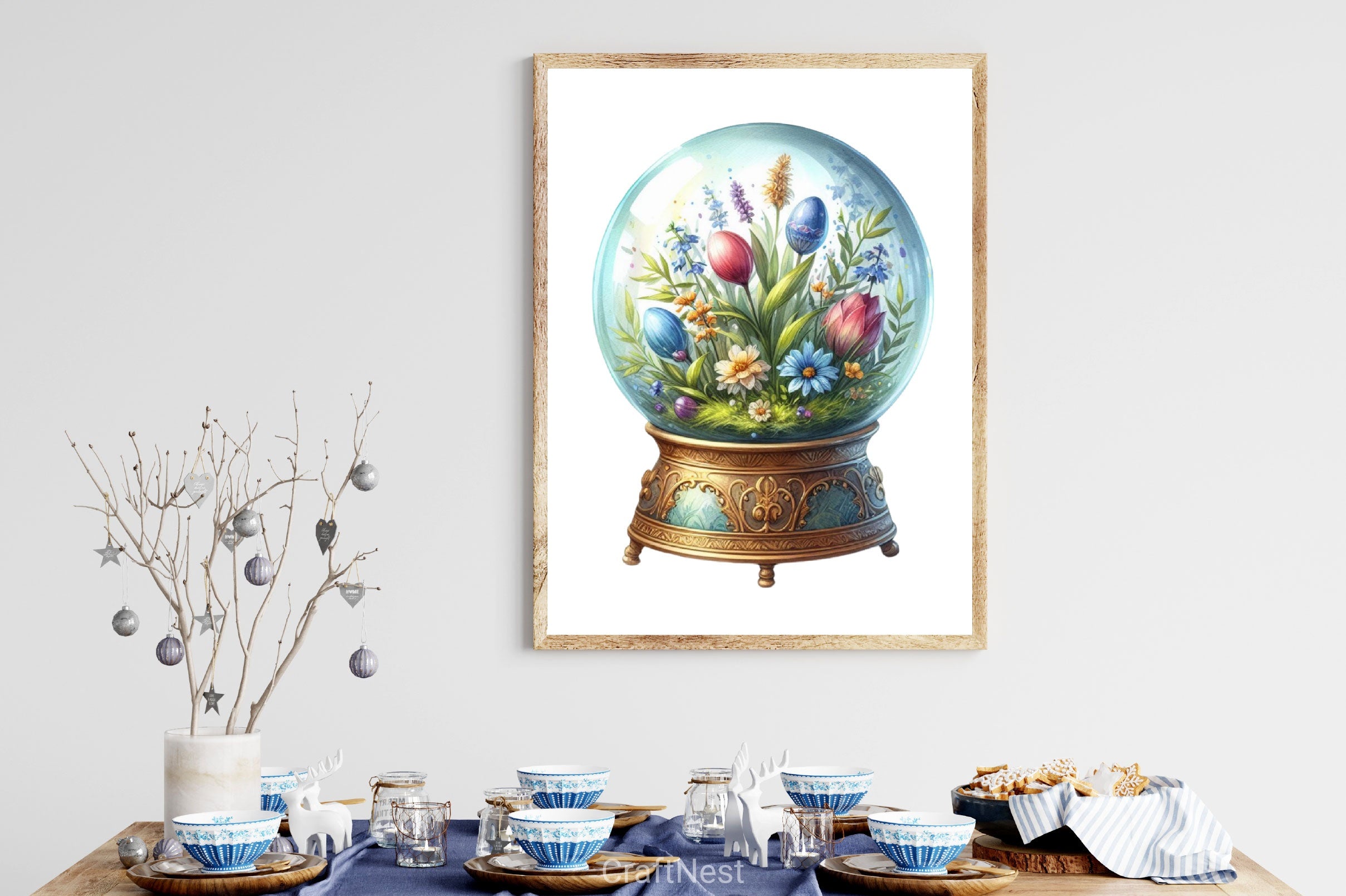 Easter Snow Globe Clipart Bundle - CraftNest - Digital Crafting and Art