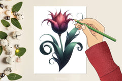 Gothic Tulip Clipart Bundle - CraftNest - Digital Crafting and Art