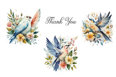 Floral Bird Clipart Bundle - CraftNest - Digital Crafting and Art