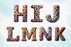 Leopard Alphabet Clipart Bundle - CraftNest - Digital Crafting and Art