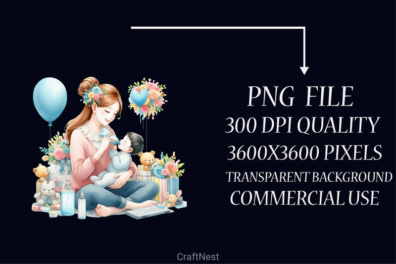 Mother's Day Clipart Bundle 6 - CraftNest - Digital Crafting and Art