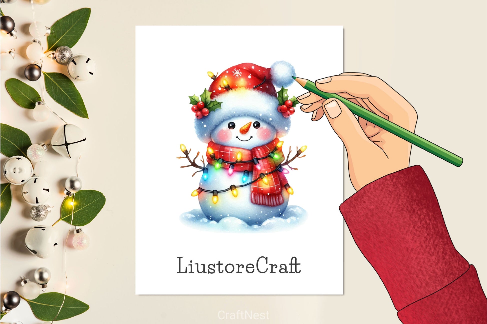 Christmas Snowman Clipart Bundle 3 - CraftNest - Digital Crafting and Art