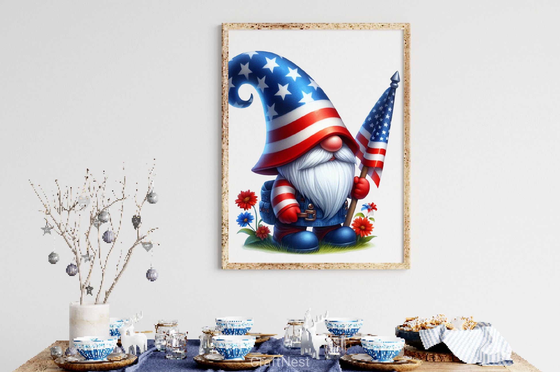 4th Of July Gnome Clipart Bundle 2 - CraftNest - Digital Crafting and Art