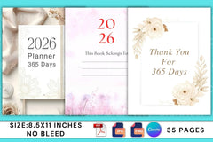 Planner 365 Days: Your Ultimate Yearly Organizer - CraftNest - Digital Crafting and Art