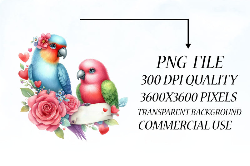 Bird Valentine Clipart Bundle - CraftNest - Digital Crafting and Art