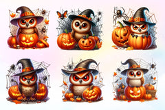 Halloween Owl Clipart Bundle 2 - CraftNest - Digital Crafting and Art