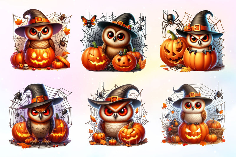 Halloween Owl Clipart Bundle 2 - CraftNest - Digital Crafting and Art